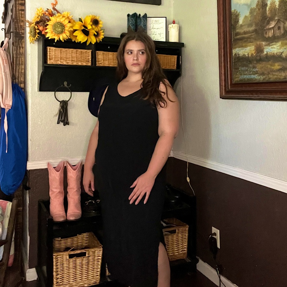 De Frantoria Vintage Black Dress